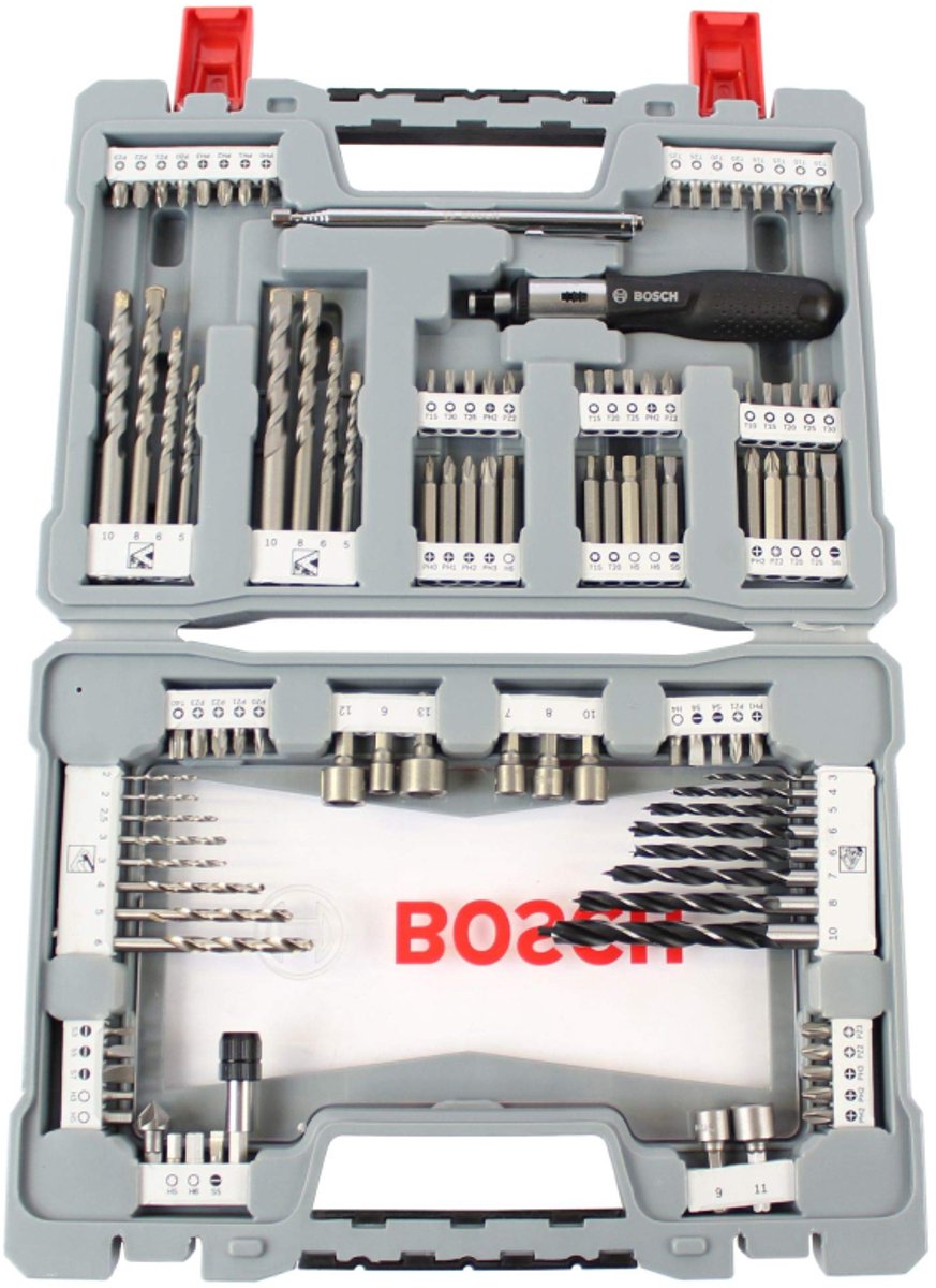Bosch Premium X-Line Bohrer- und Schraubendreher-Bit-Set – 105-teilig