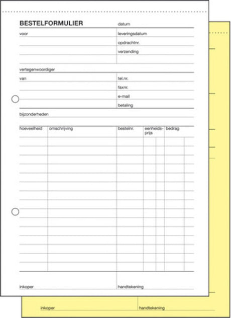 Sigel-Bestellformulare – Express – A5 – 50 Blatt – mit Durchschlag – SI-43011