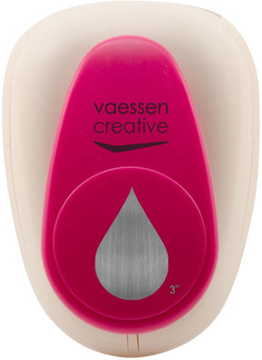 Vaessen creative pons - figuurpons - druppel - 7,6 x 5 cm