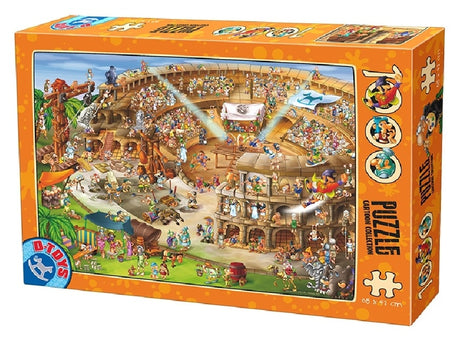 D-Toys Puzzle - Cartoon-Kolosseum in Rom - 1000 Teile