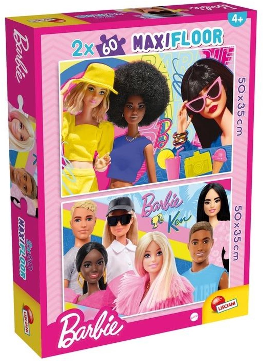 Lisciani Barbie-Puzzle Maxifloor 2 x 60