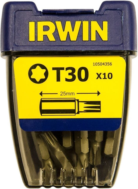 Irwin Torx T30 – 1 4 Zoll 25 mm – 10 Stück – 10504356
