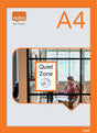 Selbstklebender Magnetrahmen von Nobo – A4 – Set mit 2 Stück – Orange