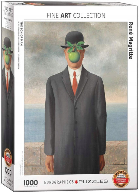 Eurographics – Der Sohn des Menschen [le fils de l'homme] – René Magritte – 1000 Teile 48 × 68 cm (B × H) – Kunstpuzzle