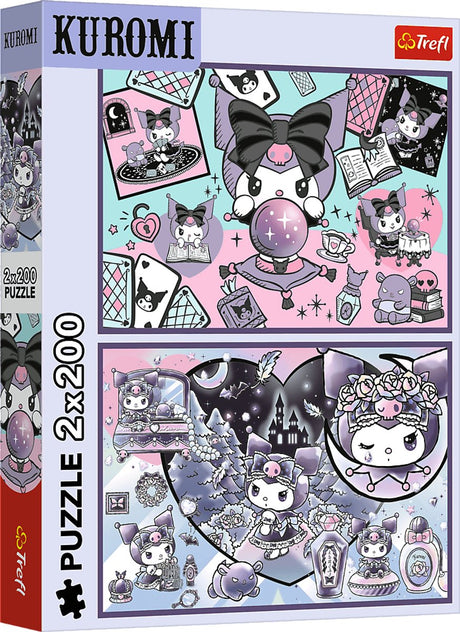 Trefl Puzzle Kuromi Hello Kitty – 2x200 Teile – buntes Kinderspielzeug.