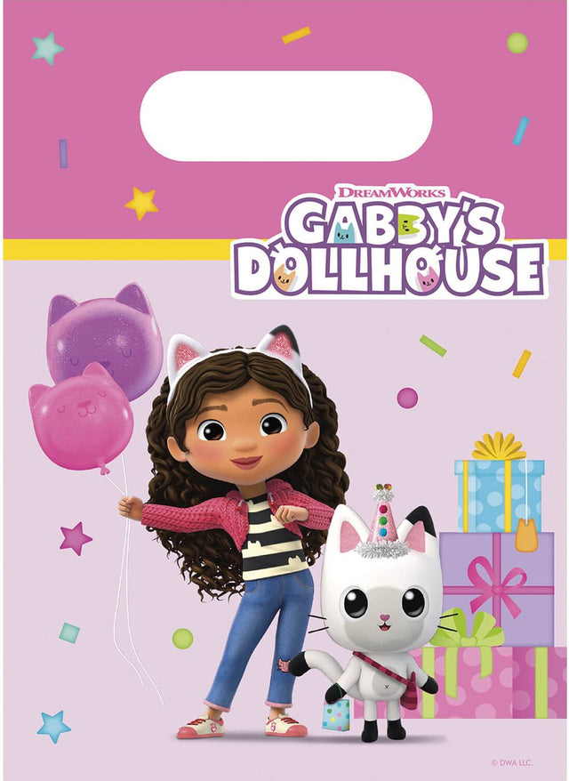 Gabby's Puppenhaus-Papierspenderbeutel, 4 Stück.