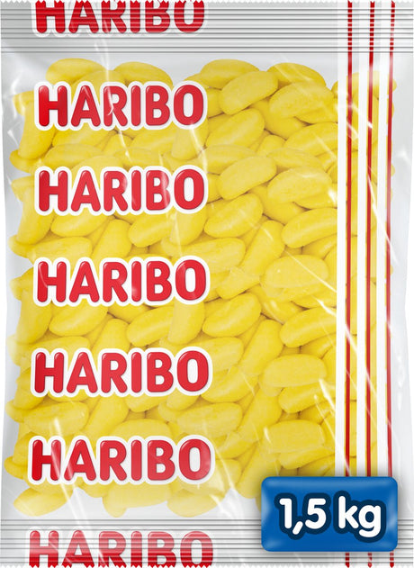 Haribo-Bananen - Bonbonschaum-Bananengeschmack - 1,5 kg