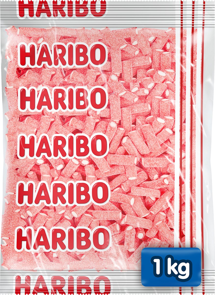 Haribo balla red f!zz – saure Bonbons – 1-kg-Beutel