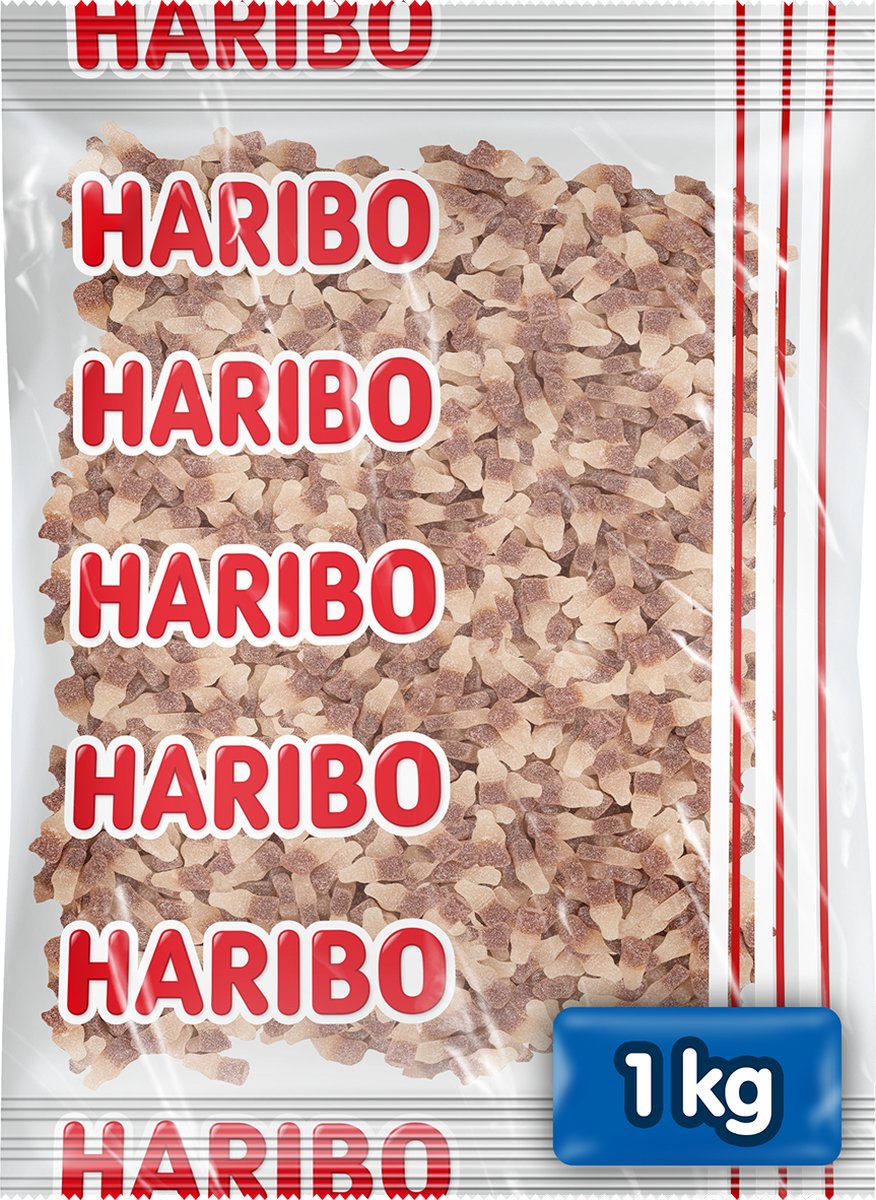 Haribo Happy Cola f!zz – saurer Candy-Cola-Geschmack – 1-kg-Beutel