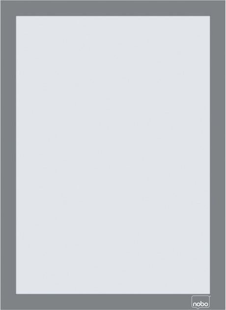 Selbstklebender Magnetrahmen von Nobo – A4 – Set mit 2 Stück – Silber