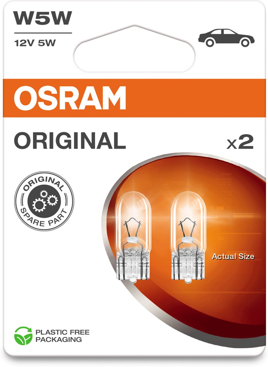 Osram w5w - 5w - w2,1 x 9,5d - sw (100x 70x 10)
