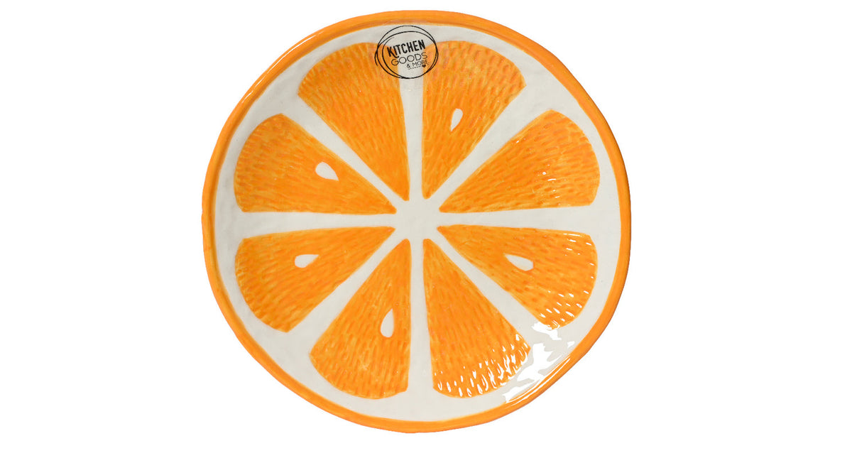 Ontbijtbord dolomiet oranje d16 h2cm