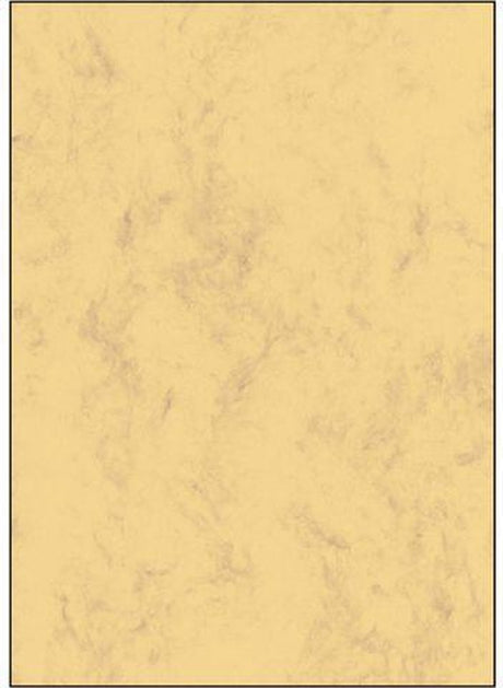 Sigel Designpapier – A4 – Marmor Sandbraun – 200 Gramm – 50 Blatt – Si-DP553