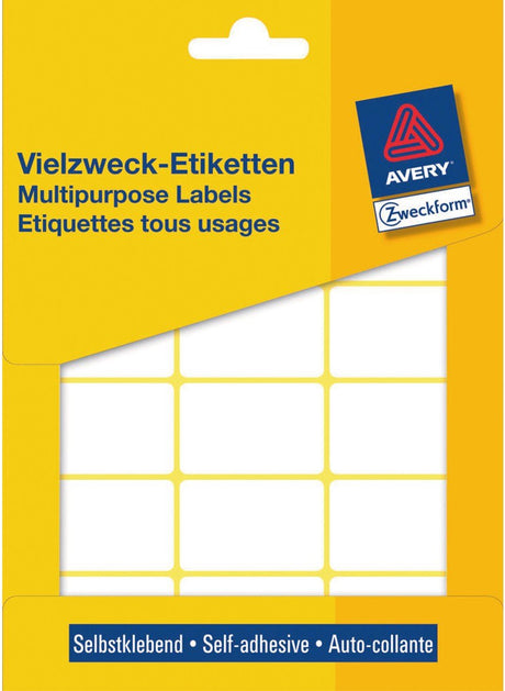Avery Hausmarke 3325, manuelles Etikett, 38 x 24 mm, weiß