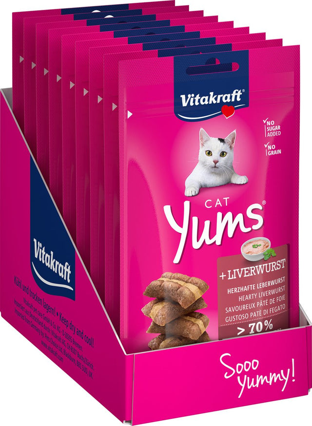 Vitakraft cat yums leverworst - 9x40 gram