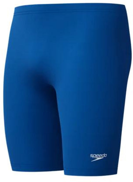 Speedo Endurance+ Logo Jammer Herren – enge Badehose Herren – chlorbeständige Badehose Herren – farbechte Sport-Badehose Herren – Blau Weiß – M