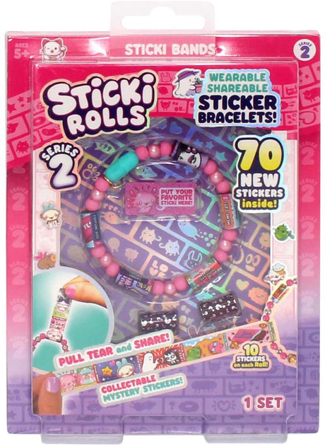 Jazwares Sticki Rolls Armband mit 70 Aufklebern