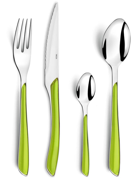 Amefa - eclat - bestekset - 16-delig - 4 personen - hoogglans - groen