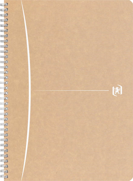 Oxford Touareg-Spiralnotizbuch, 180 Seiten, ft A4, kariert 5 mm, verschiedene Farben, 1 Stück