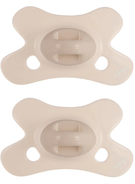 Difrax Schnuller Natur – 0 bis 6 Monate – Beige – 2 Stück