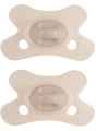 Difrax Schnuller Natur – 0 bis 6 Monate – Beige – 2 Stück