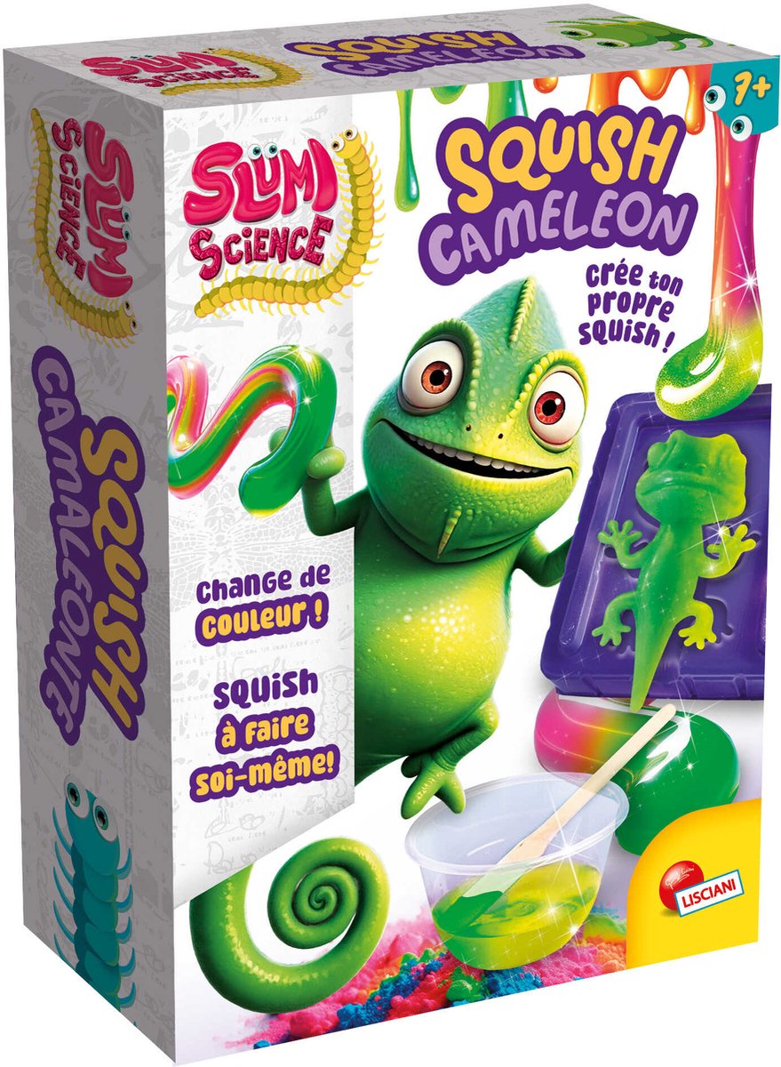 Lisciani Slumi Science Pocket Squish Camaleonte Ed. französisch