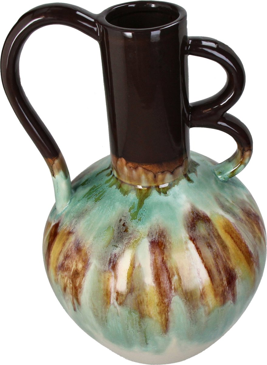 Hd collection vaas stoneware multi 21,7x21,7x34,5cm