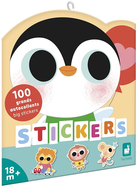 Janod - stickerboek - babydieren - 100 stickers
