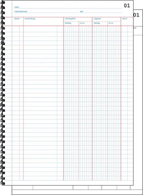 Sigel Kopierkassenbuch - Express - A4 - 2x50 Blatt - mit Mehrwertsteuerspalte - SI-30225