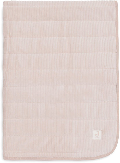 Jollein Babydecke für Kinderbett – 75 x 100 cm – Samtrippe – Wildrose