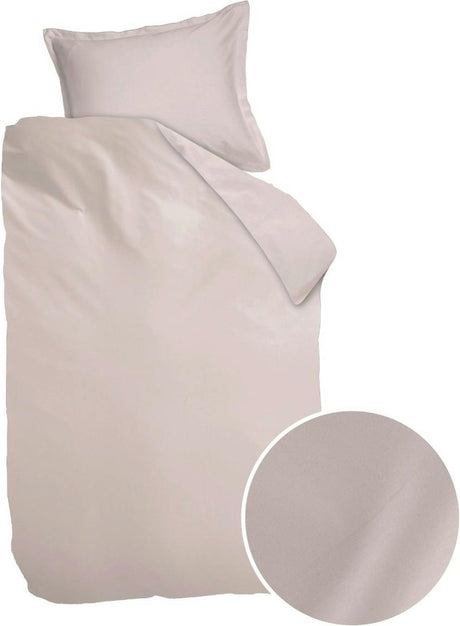 Ambiante cotton uni dekbedovertrek - off-white effen satijn - b 140 x l 200 cm b 140 x l 220 cm - 1-persoons - 321388-b 140 x l 200 220 cm