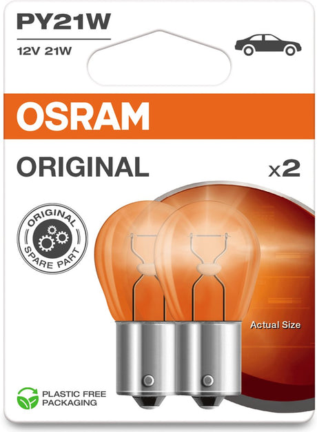 Osram py21w - 21w - bau15s - bernstein (100x 70x 30)