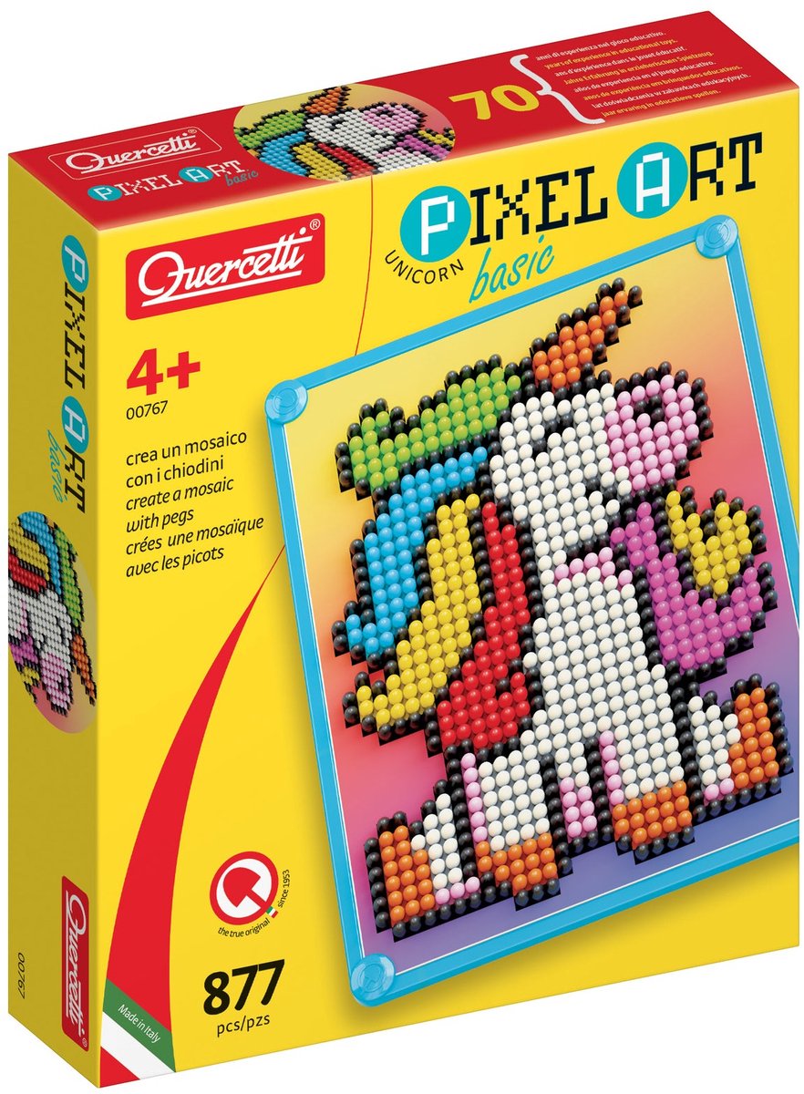 Quercetti Pixel Art Base Unicorn, 880dlg.