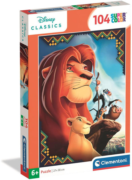 Clementoni - Puzzle - 104 Teile - Disney Lion King - Kinderpuzzle - ab 6 Jahren