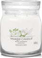 Yankee Candle – mittelgroße Duftkerze mit weißer Gardenie – 50 Brennstunden – 2 Dochte