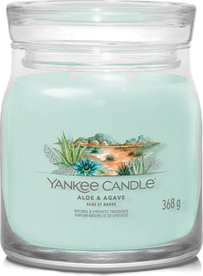 Yankee candle - aloe agave medium geurkaars - 50 branduren - 2 lonten