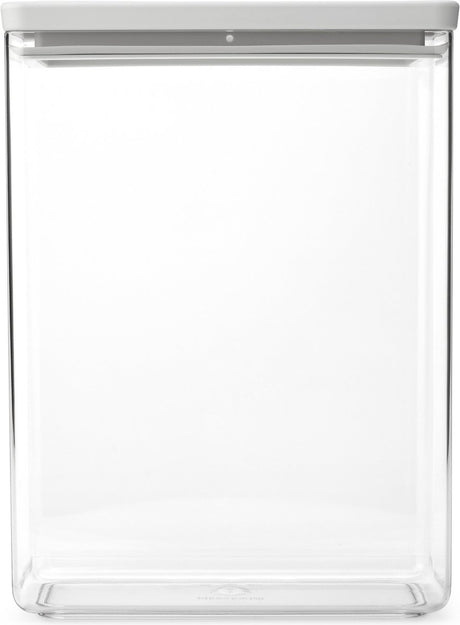 Brabantia leckere+ Vorratsdose – stapelbar – 5,4 l – hellgrau