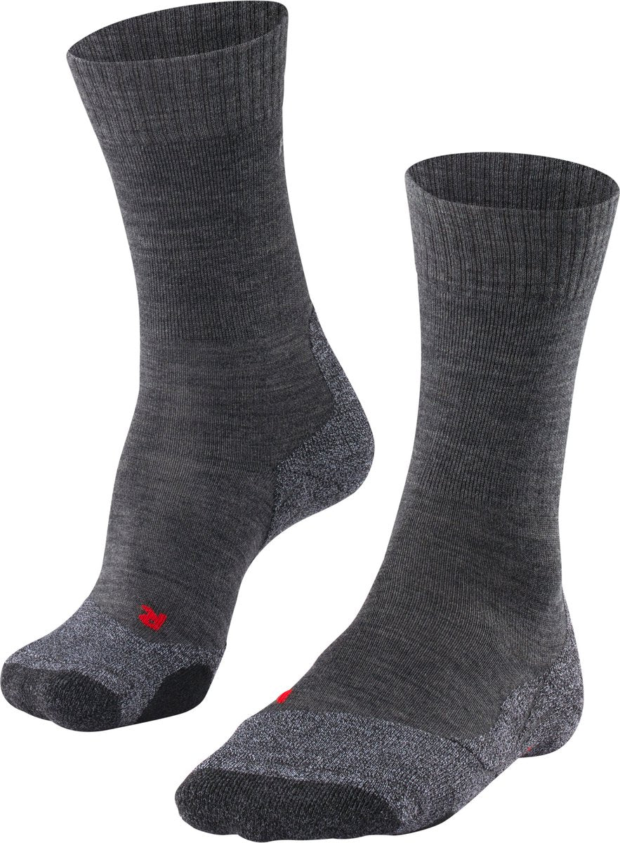Falke TK2 Anti-Blister Wandersocken aus dickem Woll-Funktionsmaterial Herren grau - Größe 46-48