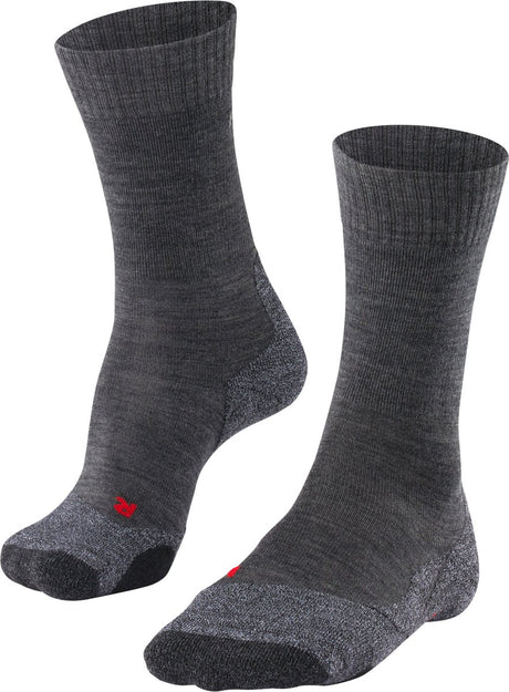 Falke TK2 Anti-Blister Wandersocken aus dickem Woll-Funktionsmaterial Herren grau - Größe 46-48