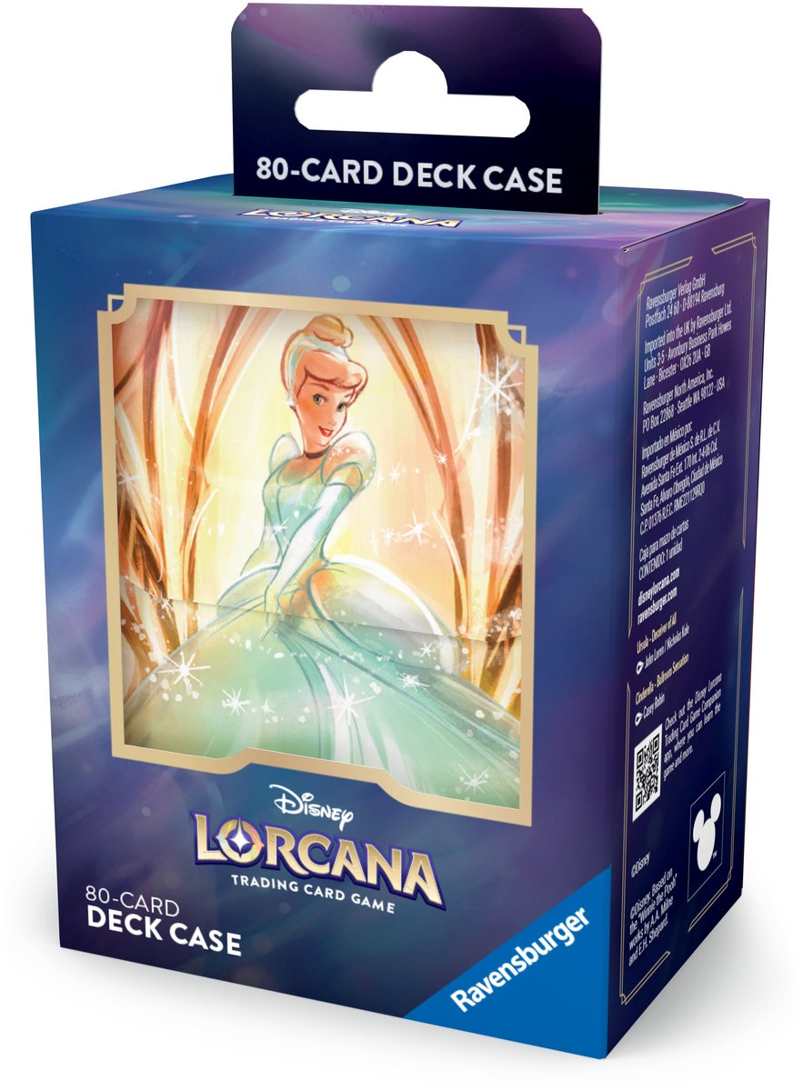 Disney Lorcana Ravensburger – : Deckbox Cinderella – Kartenaufbewahrungsbox
