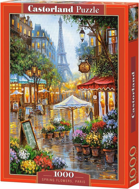 Castorland Frühlingsblumen Paris – Puzzle – 1.000 Teile – Satin-Finish – perfekte Passform – europäische Qualität