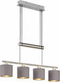 Trio garda - hanglamp - nikkel mat - excl. 4x e14 4w