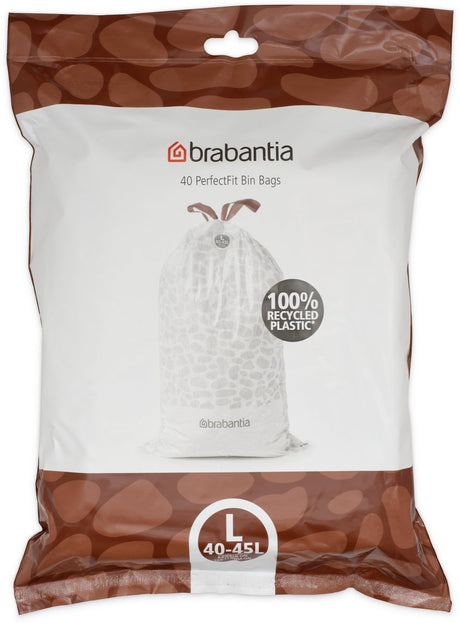 Brabantia Perfectfit Müllsäcke – 40 45 l – Code l – 40 Stück