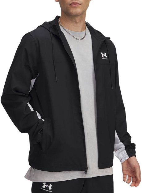 Under Armour UA Rival WVN Windbreaker-BLK Herren-Sportjacke – Schwarz – Weiß