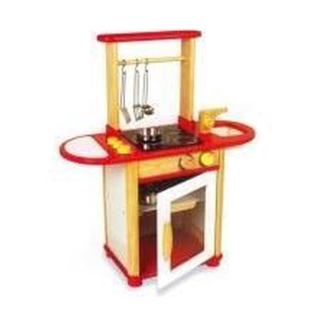 Pintoy Holzkücheninsel rot