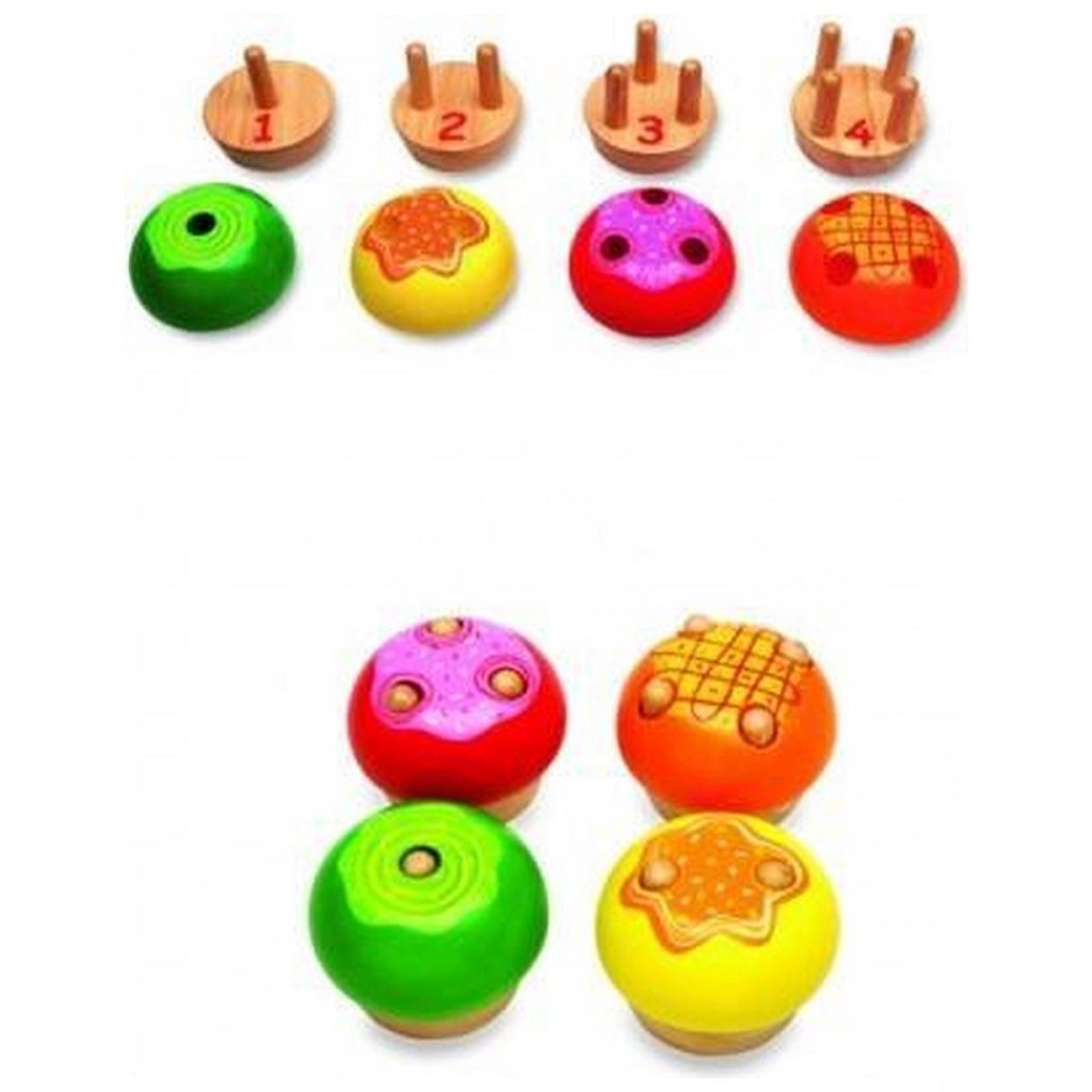 Pintoy p07511 Kuchenpuzzle aus Holz
