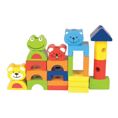 Pintoy 4 Friends Holzklötze-Zug