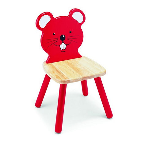 Pintoy p99241 Holzstuhl rote Maus