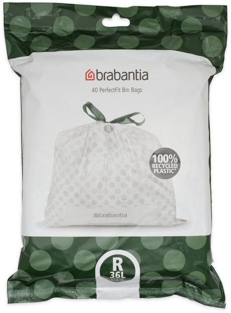 Brabantia Perfectfit Müllsäcke – 36 l – Code R – 40 Stück