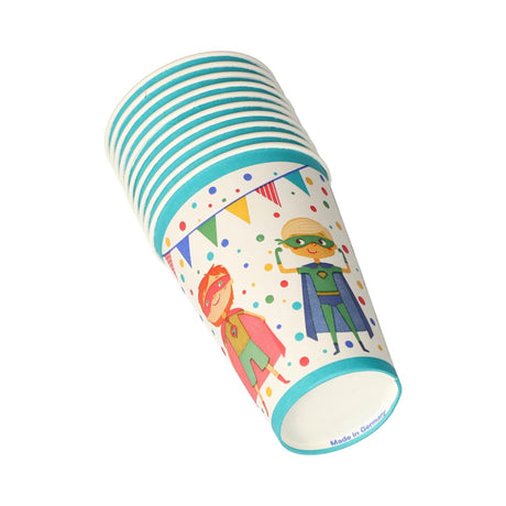 Papstar Becher Superheldenkarton 0,2l ø7x9,7cm